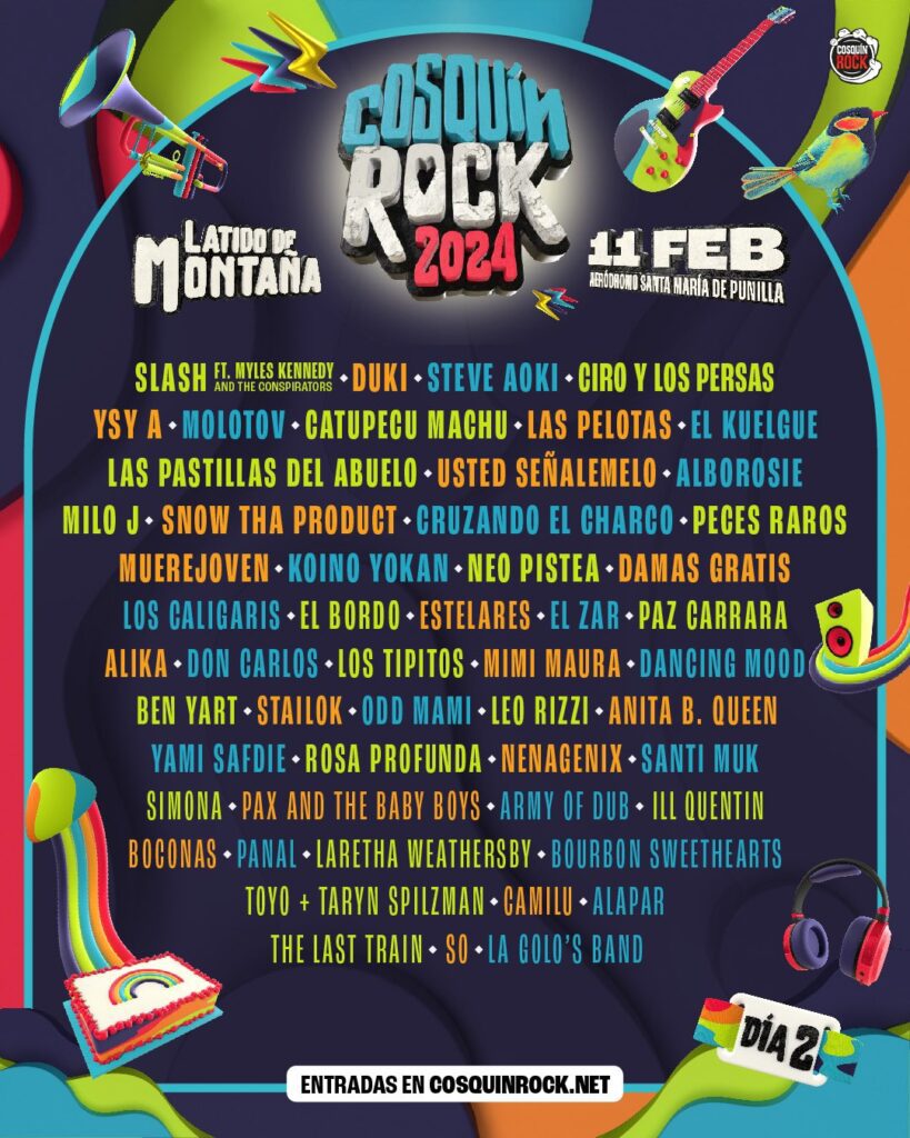 Quienes vienen al Cosquin rock 2024, todos los artistas que estarán en el festival