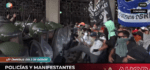Video disturbios en el Congreso, hay enfrentamientos con Gendarmería mientras se debate la Ley Ómnibus