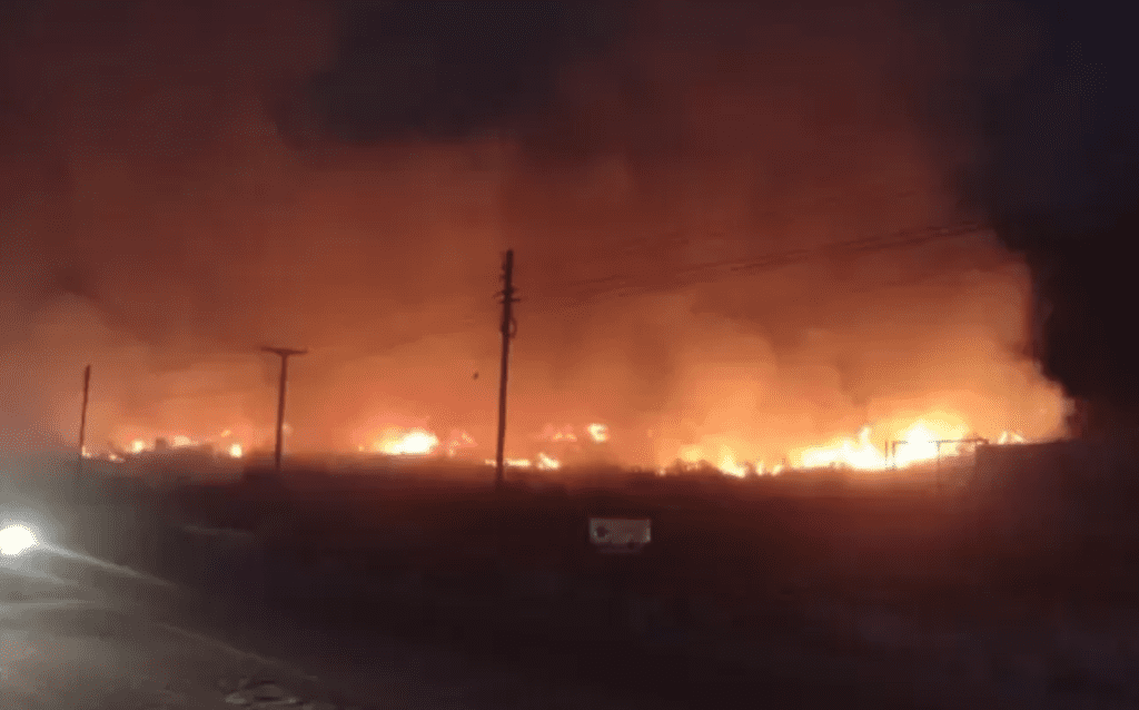 incendio en Luján de Cuyo