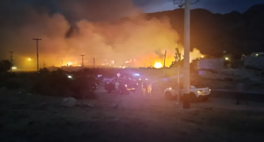 incendio en Luján de Cuyo