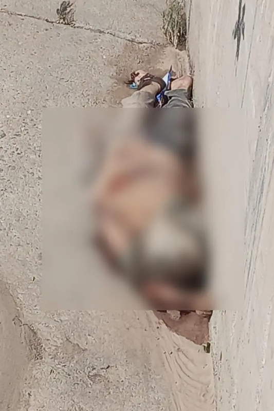 Hombre muerto en un zanjón