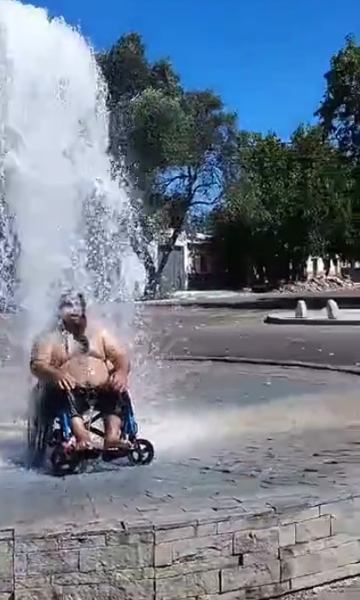 La fuente que sorprende en La Paz