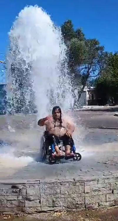 La fuente que sorprende en La Paz