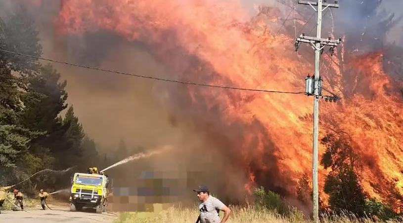 Incendios en Chubut y Río Negro