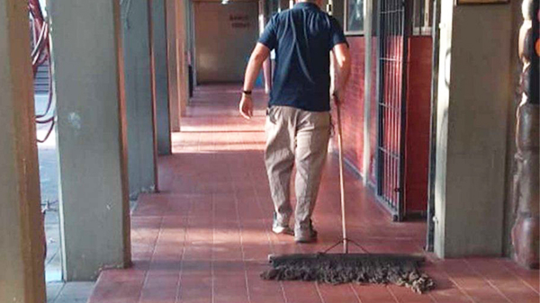 Protesta de Celadores en Mendoza