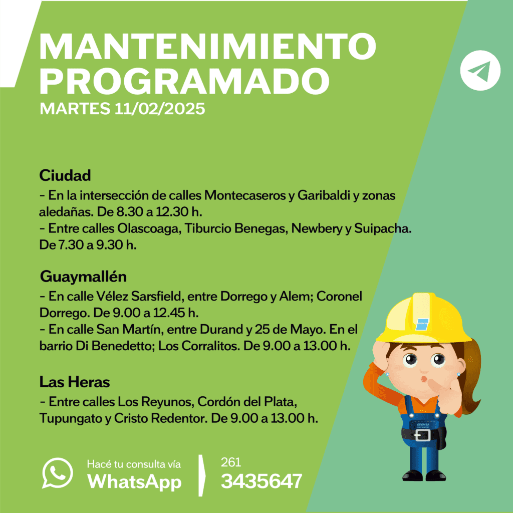 Cortes de luz en Mendoza