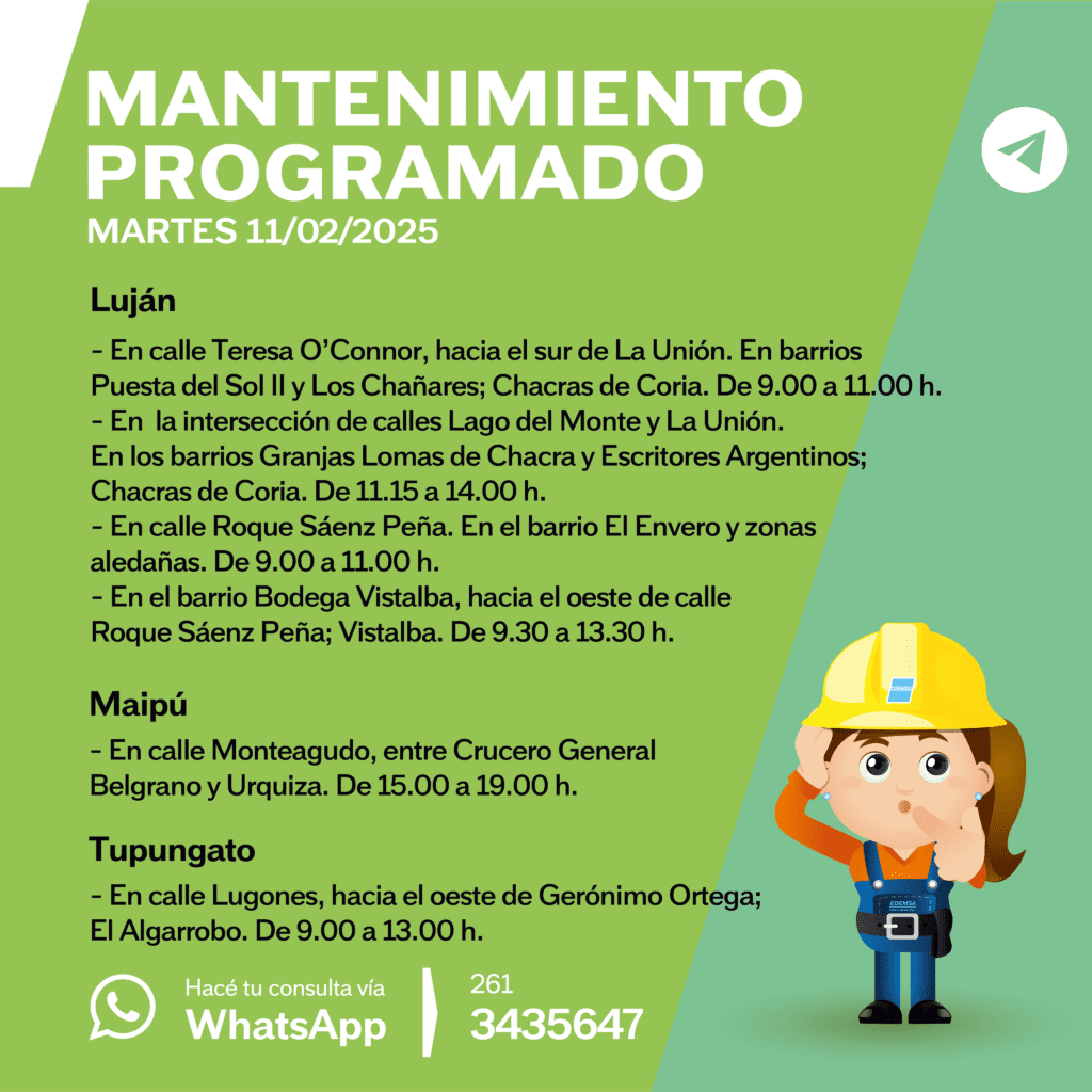 Cortes de luz en Mendoza