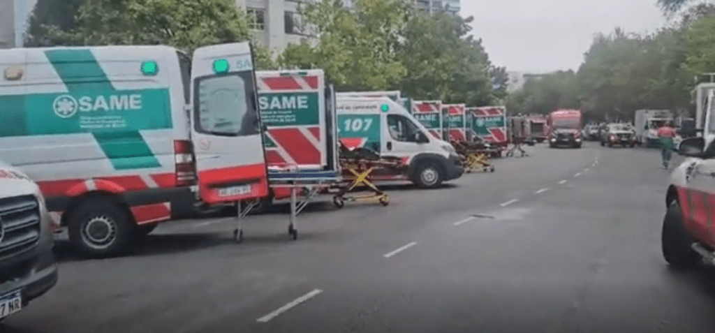 Incendio en edificio de Puerto Madero