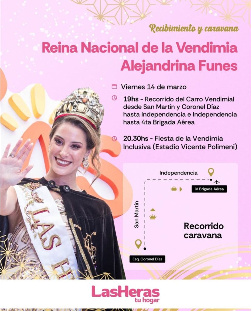 Recibimiento de la reina en Las Heras