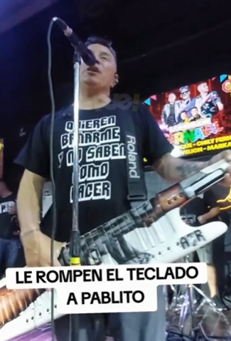 le rompieron el teclado a Pablito Lescano