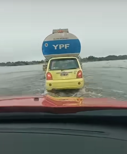 Ruta Nacional 154 cortada