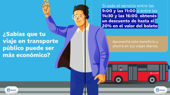 descuento en colectivos en Mendoza