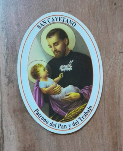 san Cayetano estampita