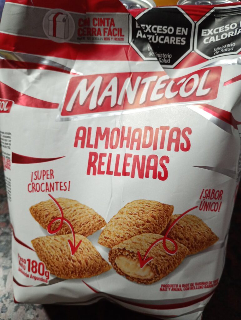 Paquete de cereales tipo almohaditas de Mantecol rellenas, el producto viral del momento.